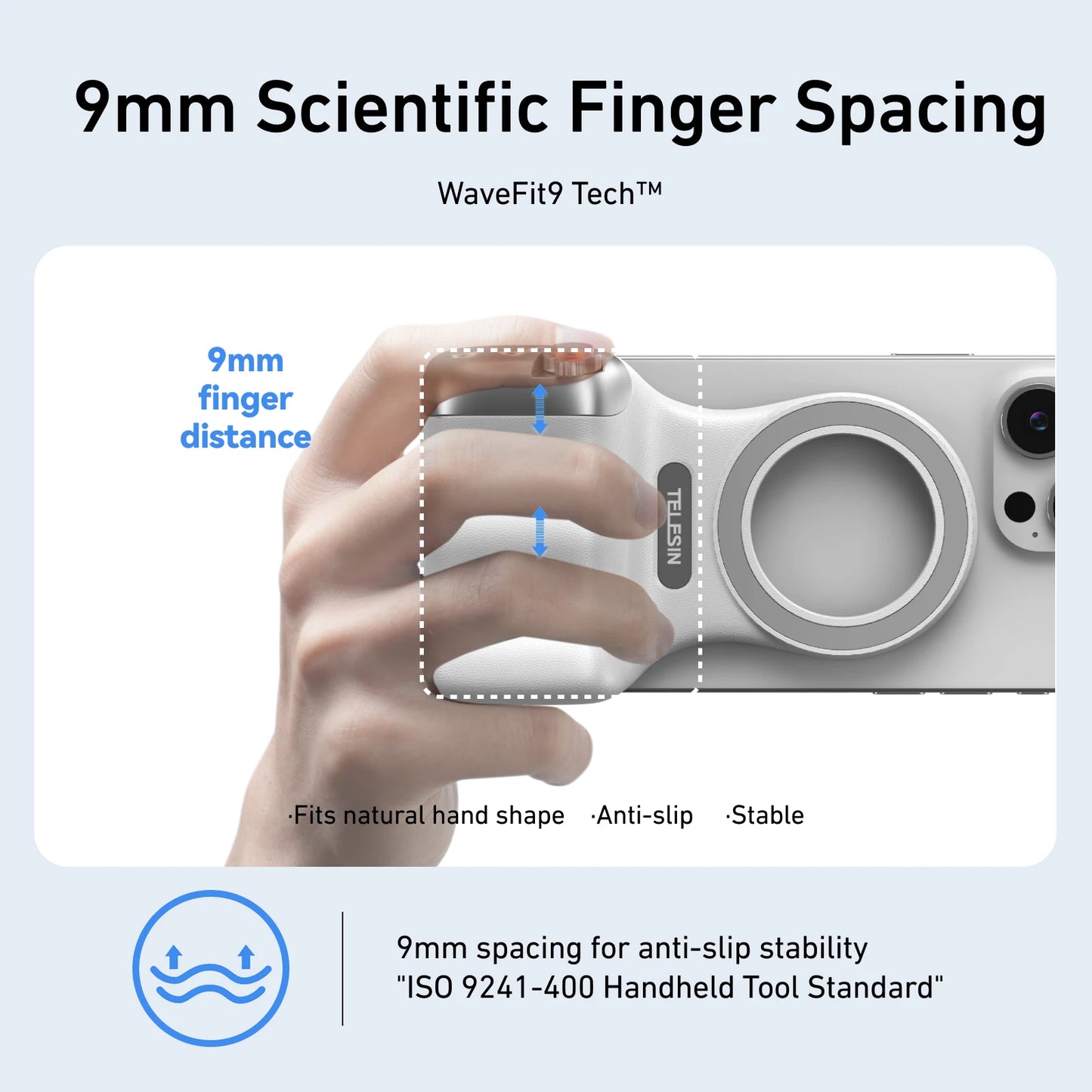 Soporte Magnético con Agarre Ergonómico y Control Remoto para Fotografía y Video Móvil